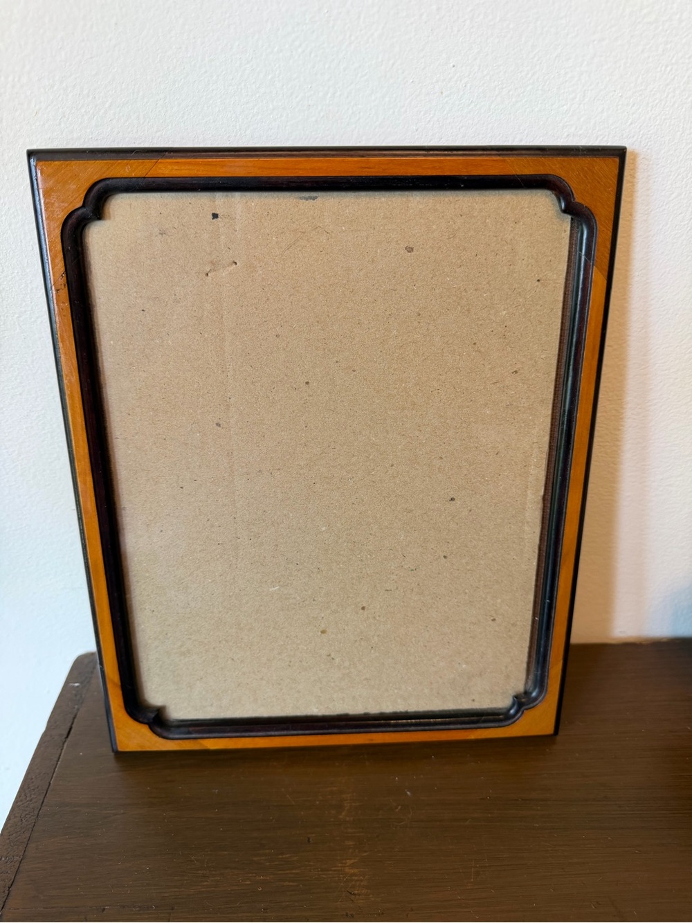 Wood Tone Picture Frame with Black Accent - Home Accents